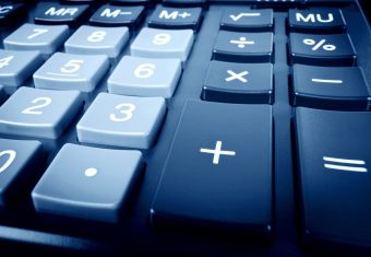 Close-up of a calculator