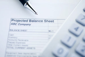 Image of a printed Balance Sheet