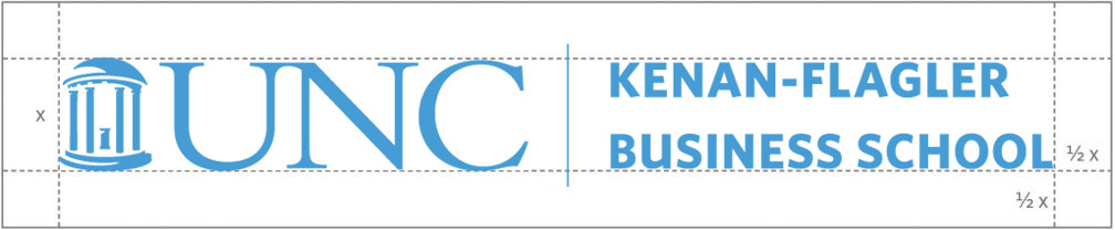 UNC Kenan-Flagler Business School logo space example