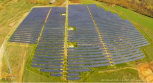 Solar panel farm
