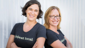 Jennifer Curtis and Tina Prevatte Levy of Firsthand Foods pose for a team photo