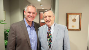 Doug Elvers And Dean Doug Shackelford at UNC Kenan-Flagler