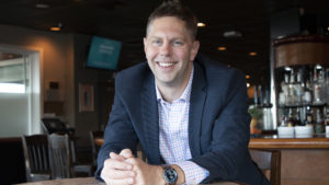 Professor Mike Christian Of UNC Kenan-Flagler Smiling In Restaurant