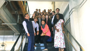 Whitnie Narcisse and Kenan-Flagler MBA Students on steps In San Francisco