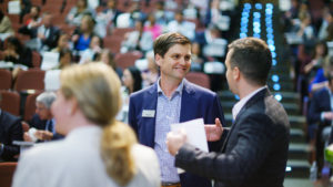 Professor Brad Staats with Healthcare Students at UNC Kenan-Flagler