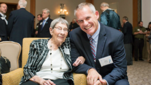 Anna Goodno Smiles With Dean Doug Shackelford