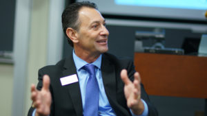Professor Markus Saba with Healthcare Students at UNC Kenan-Flagler