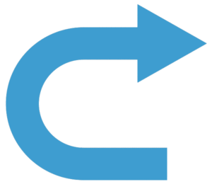 U-turn arrow for career switch