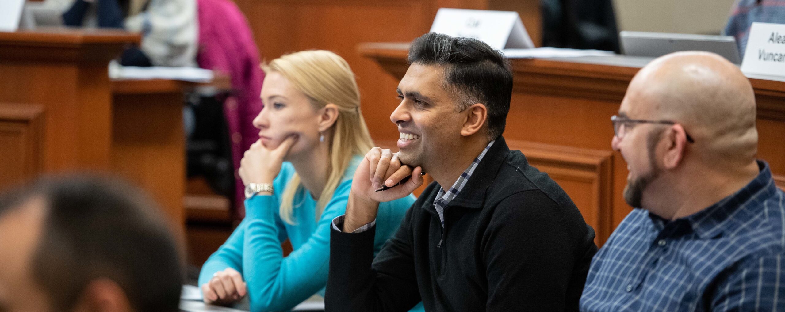 Three Executive MBA Students in Rizzo