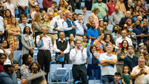 Graduation crowd