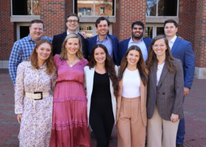 (From top left) Andrew Makredes, Curtis Wallin, Weston Bayes, Shawn Mufti, and John Rice (From bottom left) Bess McLawhorn, Elizabeth Beecy, Mariafe Mazurski, Katie Hillowe, and Katie Lockhart.