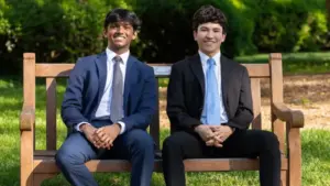 Bhuvan Meruga (left) and Andres Valdiri are co-founders of First Frontier Ventures.