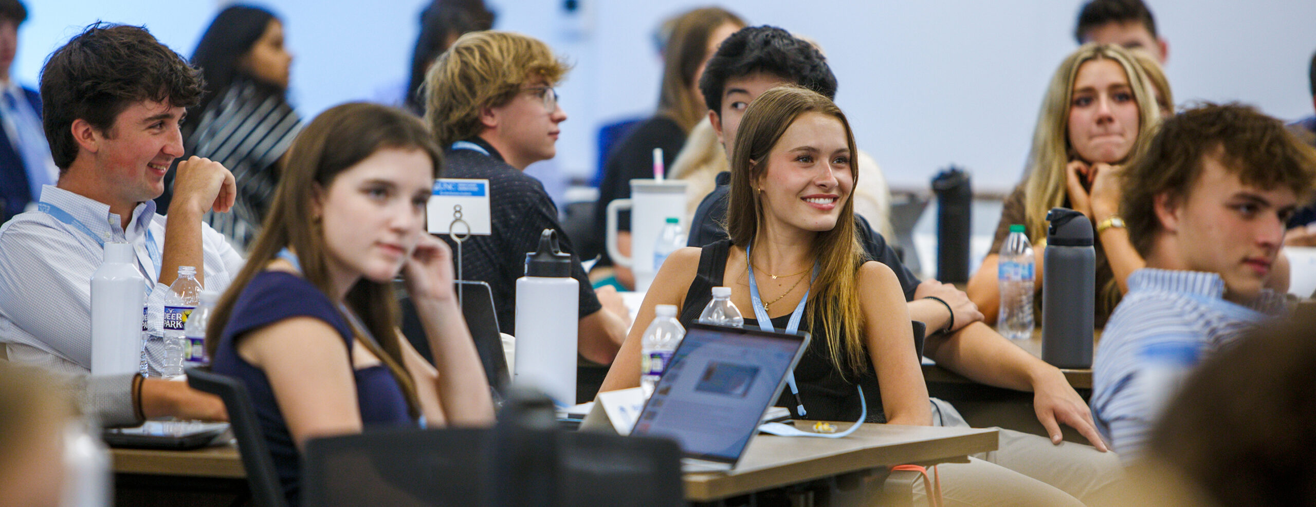 Tar Heel Business Academy classroom with students