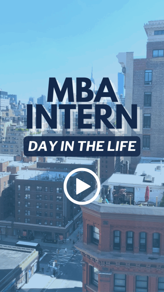 MBA Intern Day in the Life Video Cover