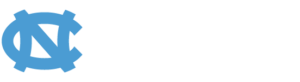 Horizontal Kenan-Flagler logo in Carolina Blue with While text