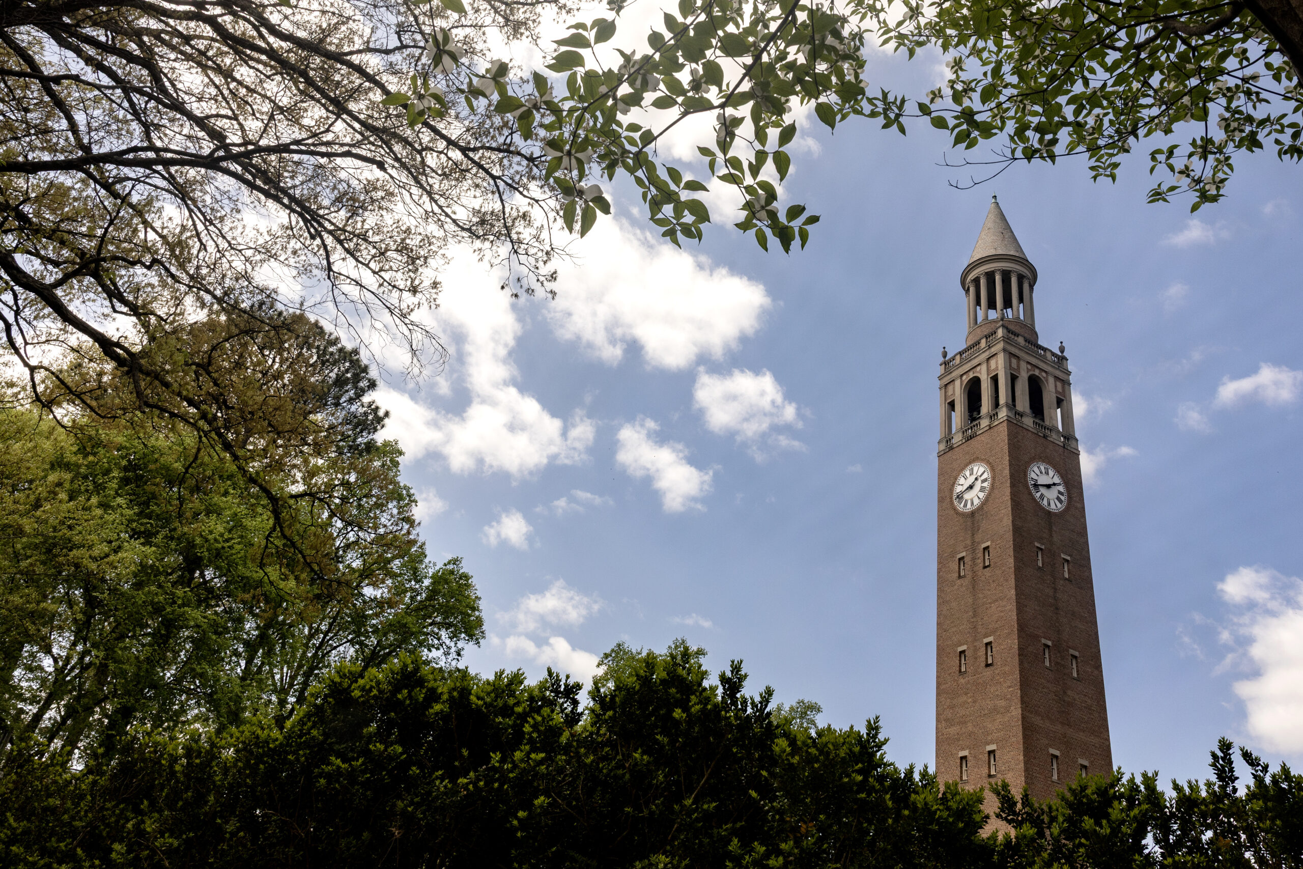 Scenes from the Morehead-Patterson Bell Tower on March 30, 2026, on the campus of the University of North Carolina at Chapel Hill.
