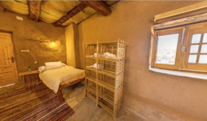 Simple tan natural looking bedroom