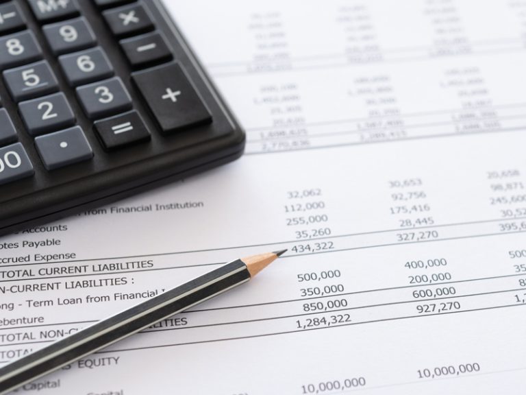 spreadsheet, calculator, pencil