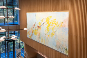 Megan Rooney’s “Stand Up Sky” painting