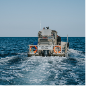 Oceano Fresco Boat on Ocean