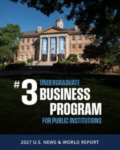 South Building with overlaid text announcing the ranking.