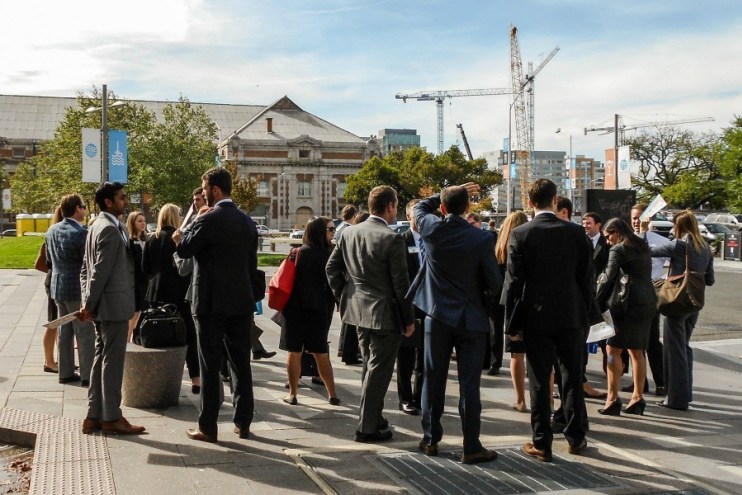 UNC Real Estate Club members hear from Forest City Enterprises’ Chris Walter about the past, present, and future of The Yards, a 5.5 million square foot mixed-use project on the Washington, D.C. waterfront.