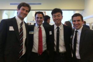 A capella group Confidence Intervals (L-R: Javier de Santibanes, Tony Morash, Caspar Xu and Preston Neal)