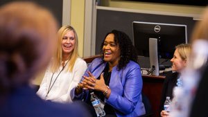 Female panelists at the 2018 CWIB Conference