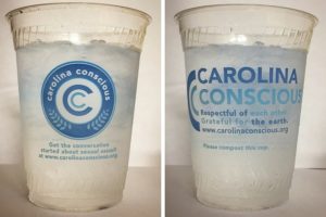Carolina Conscious cups created by UNC Kenan-Flagler Business School student entrepreneurs