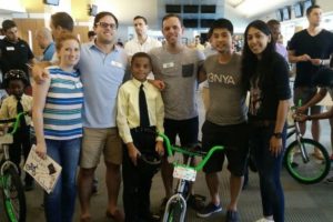 UNC Kenan-Flagler Business School MBA student Dan Johnson with his study group.