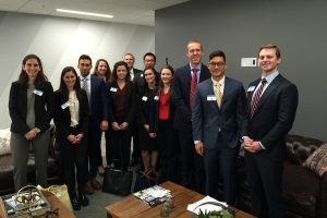 The MBA Real Estate Club inside Google HQ in San Francisco.