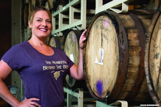 Audra Gaiziunas (OneMBA '08), founder of Brewed For Her Ledger. Photo by Craig Burgwardt.