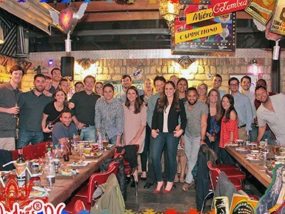 MBA Students at Welcome Dinner