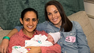 Nora Jabbour, Lauren Cruz and their godson