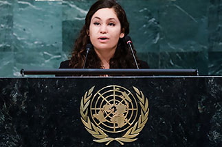 Karina Gonzalez Sanchez at the United Nations