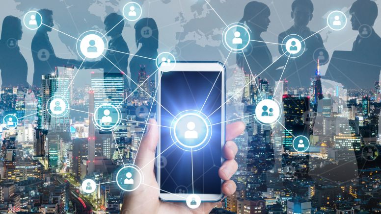 person holding a cellphone