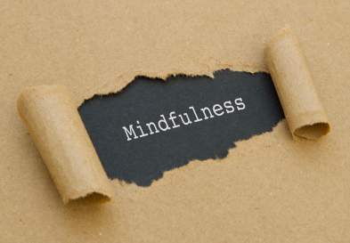 Sign that reads mindfulness