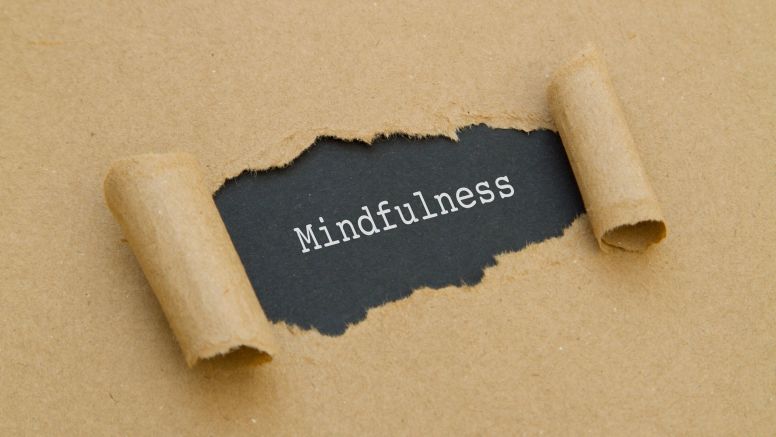 Sign that reads mindfulness