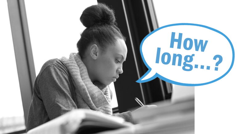 Woman asking How Long