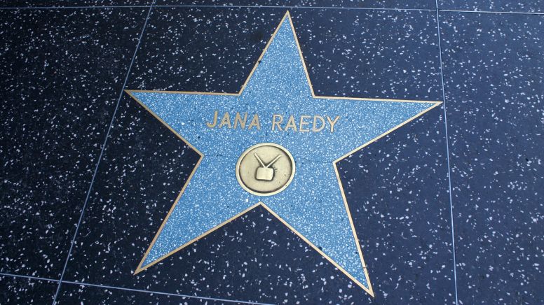 Hollywood star on plaza