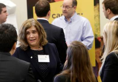 MAC students meeting recruiters