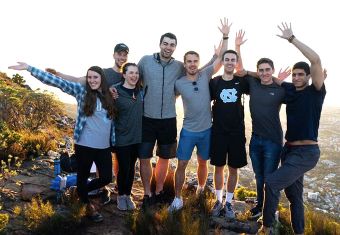 Students on summer study abroad trip