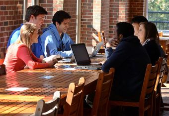 KFBS students outside McColl