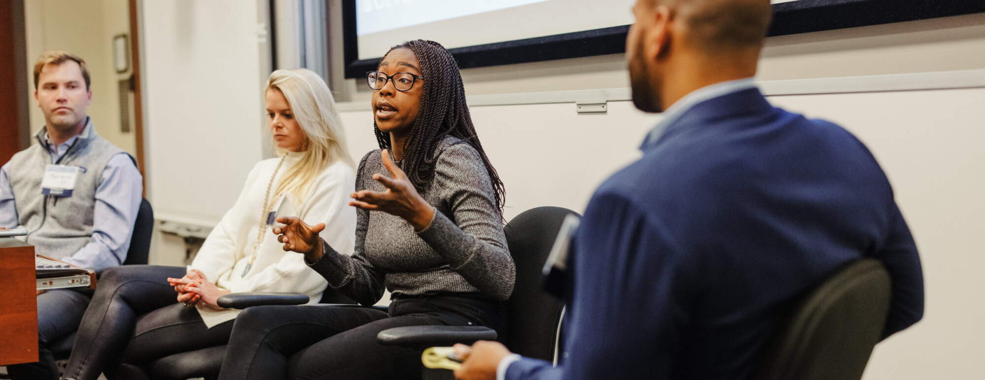 Full-Time MBA student panel discussion at Experience Weekend 2022