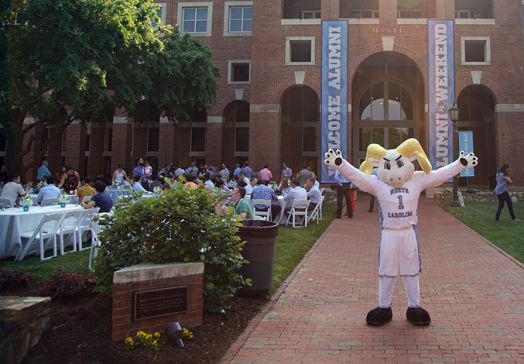 Ramses with Alumni at McColl