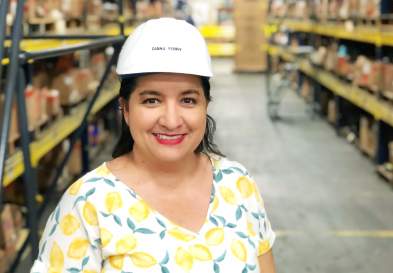 Diana Berry Standing in Harsco Rail facility