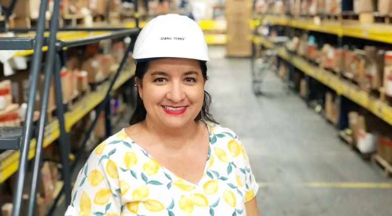 Diana Berry Standing in Harsco Rail facility