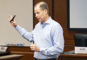 David Hoffman Speaking In Classroom At UNC Kenan-Flagler MBA Summit