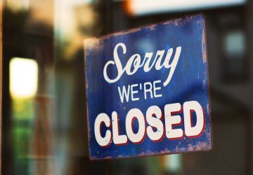 Sorry We're Closed Sign