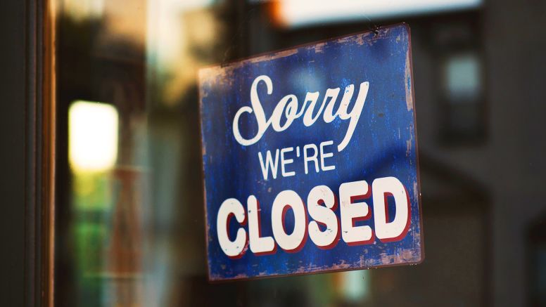 Sorry We're Closed Sign